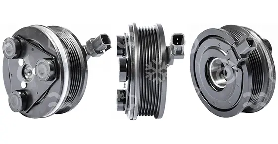 spojka pro kompresor FORD VISTEON 12V, 110mm, Poly V6